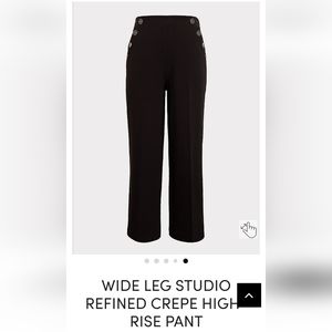 Highrise wide leg pants